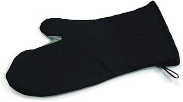 16" Oven Mitt w/ Steam Barrier & Pyrotex Exterior, Terry Interior, Black
