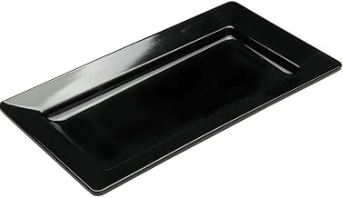 HUBERT Platter Rectangular Black China Look Melamine - 14" L x 8" W x 1 1/2 H