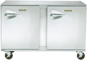 Traulsen UHT48-RR Under Counter Refrigerator - Self Contained - 48 Inch - 2 Section with 2 Solid Doors