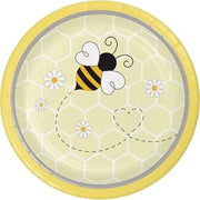 Creative Converting 339887 Bumblebee Baby Dessert Plates, 7", Multi-color