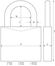 ABUS 160/40 / Chrome / Standardbügel Combination Padlocks