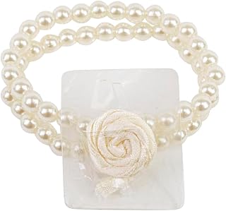 Reliant Ribbon Floral Accessories - Sweet Pea Flower Bracelet Rd, 2 Pieces