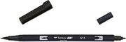 Tombow Dual brush-n15 – Double Brush Tip Marker, Black