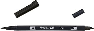 Tombow Dual brush-n15 – Double Brush Tip Marker, Black
