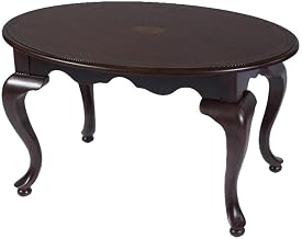 Mareo 38" W Oval Traditional Coffee Table - Cherry