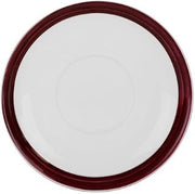 10 Strawberry Street Raspberry Rim Bistro Saucer Plate (only), Set of 6