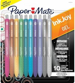Paper Mate PAP2208638 Ink Joy Metallic Gel Pen Assorted Color - Pack of 10