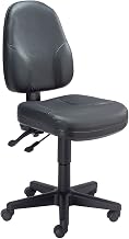 Global Industrial Operator Chair, Leather, Black
