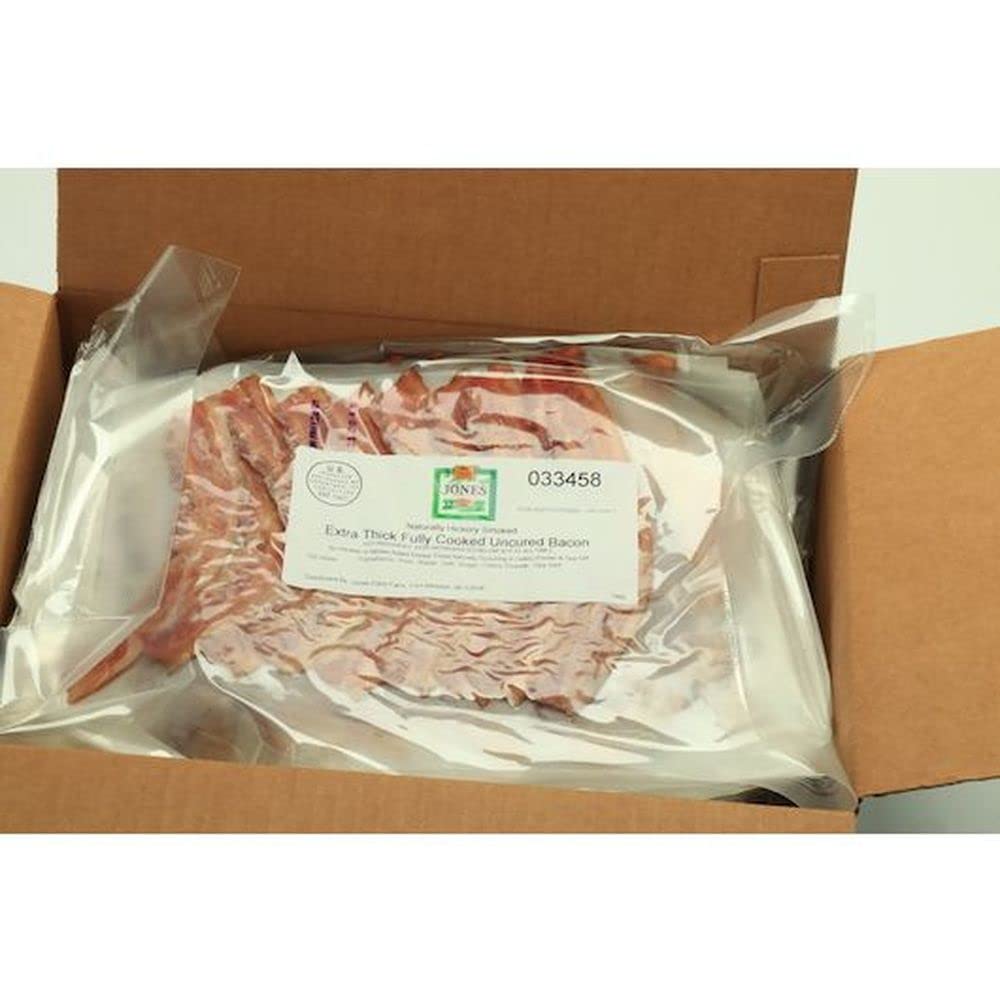 Fully Cooked Hickory Smoked Thick Slice Bacon by Jones Dairy Farm – 100 Gram