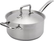 Browne Foodservice Elements 5.3 Quart Stainless Steel Sauce Pan w/Cover, NSF