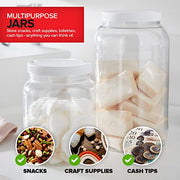 Stock Your Home 1 / 1/2 Gallon / White Jars