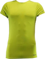 Reebok Men's Crewneck Activewear T-Shirt Designed with Performance Fabric (Tender Shoots, Small)