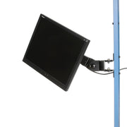 LCD Flat Panel Monitor Arm by Global Industrial – 17"L x 7"W x 5"H, Alloy Steel, Black, Model 249624