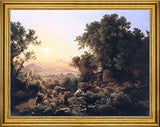 Art Oyster The Elder Karoly Marko Diana at the Hunt (Hunting Nymphs) - 21" x 28" Premium Canvas Print with Gold Frame