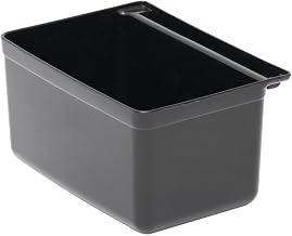 HUBERT Cutlery Bin for Service Carts Black Plastic Utility Cart
