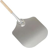 American METALCRAFT, Inc. "American Metalcraft 2512 26"" Aluminum Pizza Peel with 10"" Wood Handle, 12"" x 14"" Medium Blade", Silver