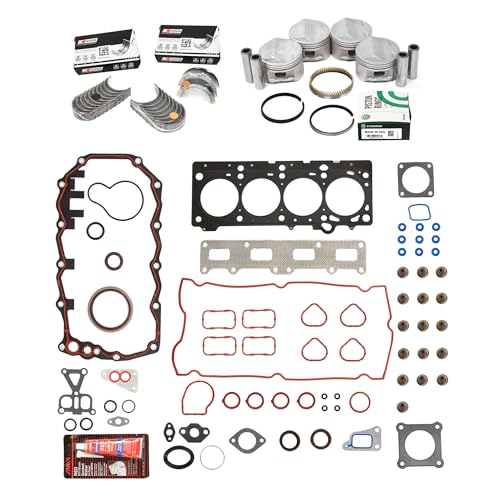 Mizumo Auto Main Bearings 0.50mm | Rod Bearings 0.50mm / Piston Set 0.50mm Oversize / 1 Engine Kit Gasket Sets