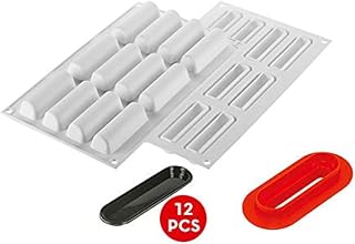 Silikomart Cylindre30 Silicone Mold with 12 Cavities, Each 3.07 Inch x 0.86 Inch x 0.86 Inch High