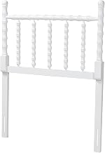 Baxton Studio Edaline Bamboo Motif Headboard Crafted Wood Panel Twin White