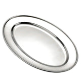 Oval Platter 12" S/S 1 EA by Browne Foodservice – Stainless Steel, Model 574181