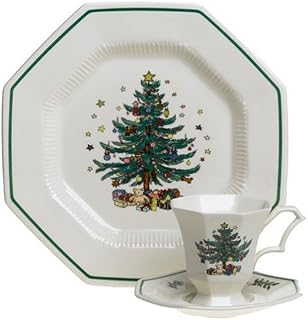 Nikko Ceramics Christmastime 12-Piece Dinnerware Set, Service for 4