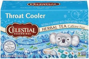 Celestial Seasonings Herbal Tea Caffeine Free Throat Cooler Tea Bags, 16 Count