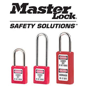 Master Lock Red / 5.25"L x 1.5"W x 3"H / Industrial Keyed Padlocks