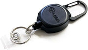 KEY-BAK Sidekick ID Badge & Key Reel, 24" Kevlar Cord w/Polycarbonate Case 3pk