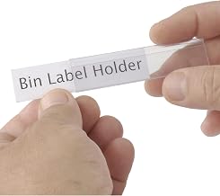 Tri-Dex Label Holder, 13/16" x 3" for Shelf Bin 7x18x4, 25/Pk