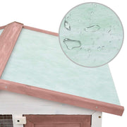 vidaXL Brown,White,Wood / Durable / 1 Outdoor Pens & Hutches