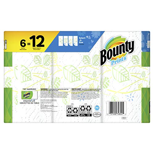 Bounty White / 1 / 60 Sheets per Roll (Pack of 6 Rolls) Paper & Plastic