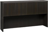 Safco Mayline AHW72LDC Aberdeen Series Laminate Wood Door Hutch 72W x 15D x 39H Mocha