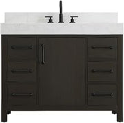 Elegant Kitchen and Bath 42" Single Bathroom Vanity in Mocha Brown