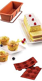 Silikomart SF023 Muffin + SFT330 Plumcake 3D Silicone Mould 2.15 Litre