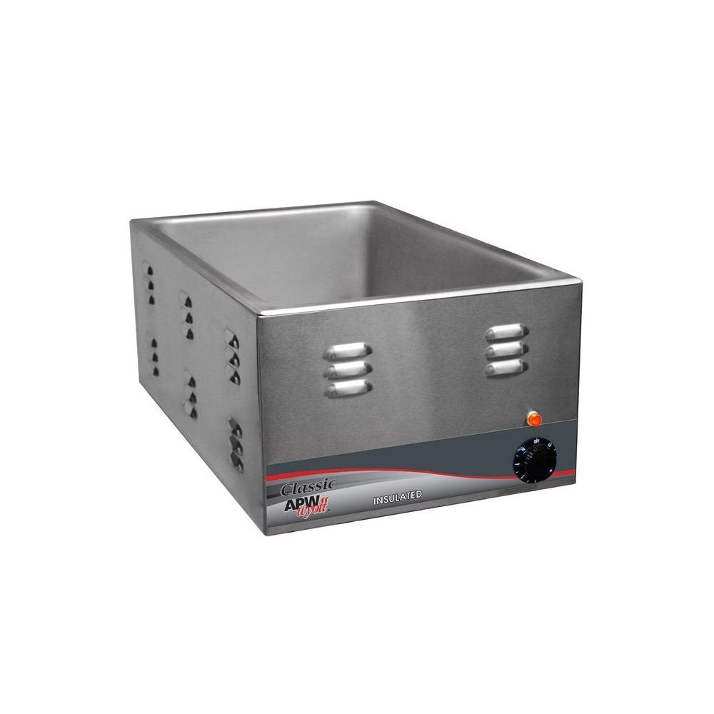 3D-W3VI-120 22 qt Classic Countertop Food Warmer - 22 1/16" L x 14" 1/16" W x 9 3/4" H by APW Wyott – 22.0 quarts, Stainless Steel, Model W-3VI