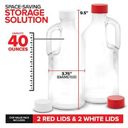 Stock Your Home 2 Count / Clear / 1134.0 milliliters Jugs