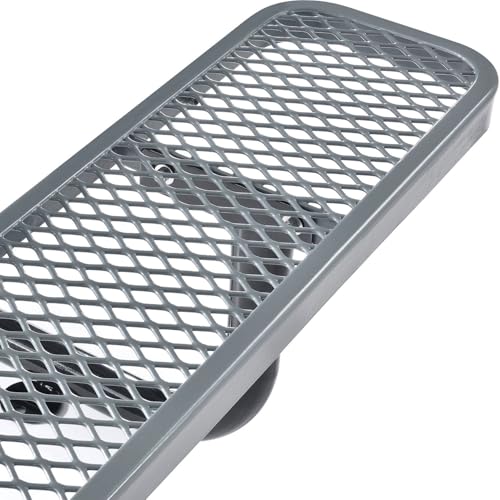 Global Industrial Grey / 72 inches x 62 inches x 29.5 inches / Industrial Picnic Tables
