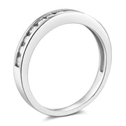 14k White Gold SOLID Channel Set Wedding Band - Size 8. by TWJC Wedding Collection – 14k White Gold,Gold, White, Model RG68W