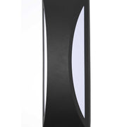 Zayn LED Outdoor Wall Sconce Black by Lighting Design – 8.2", Iron, Black, Model OD407W14BK