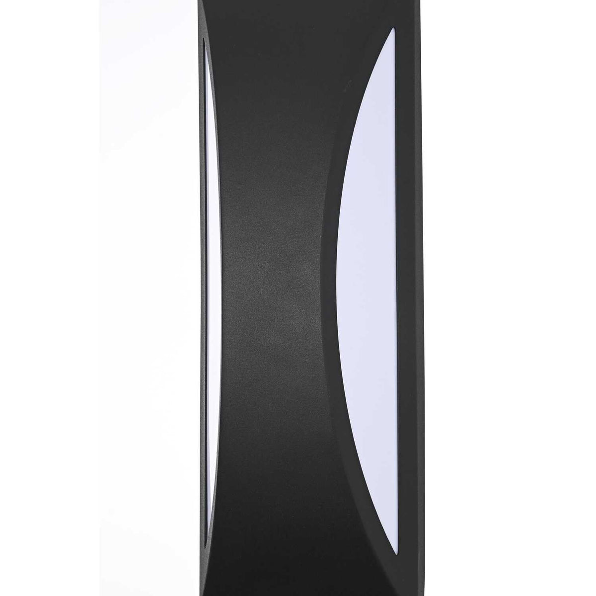 Zayn LED Outdoor Wall Sconce Black by Lighting Design – 8.2", Iron, Black, Model OD407W14BK