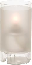 Hollowick Large Satin Crystal Glass Cylinder Lamp