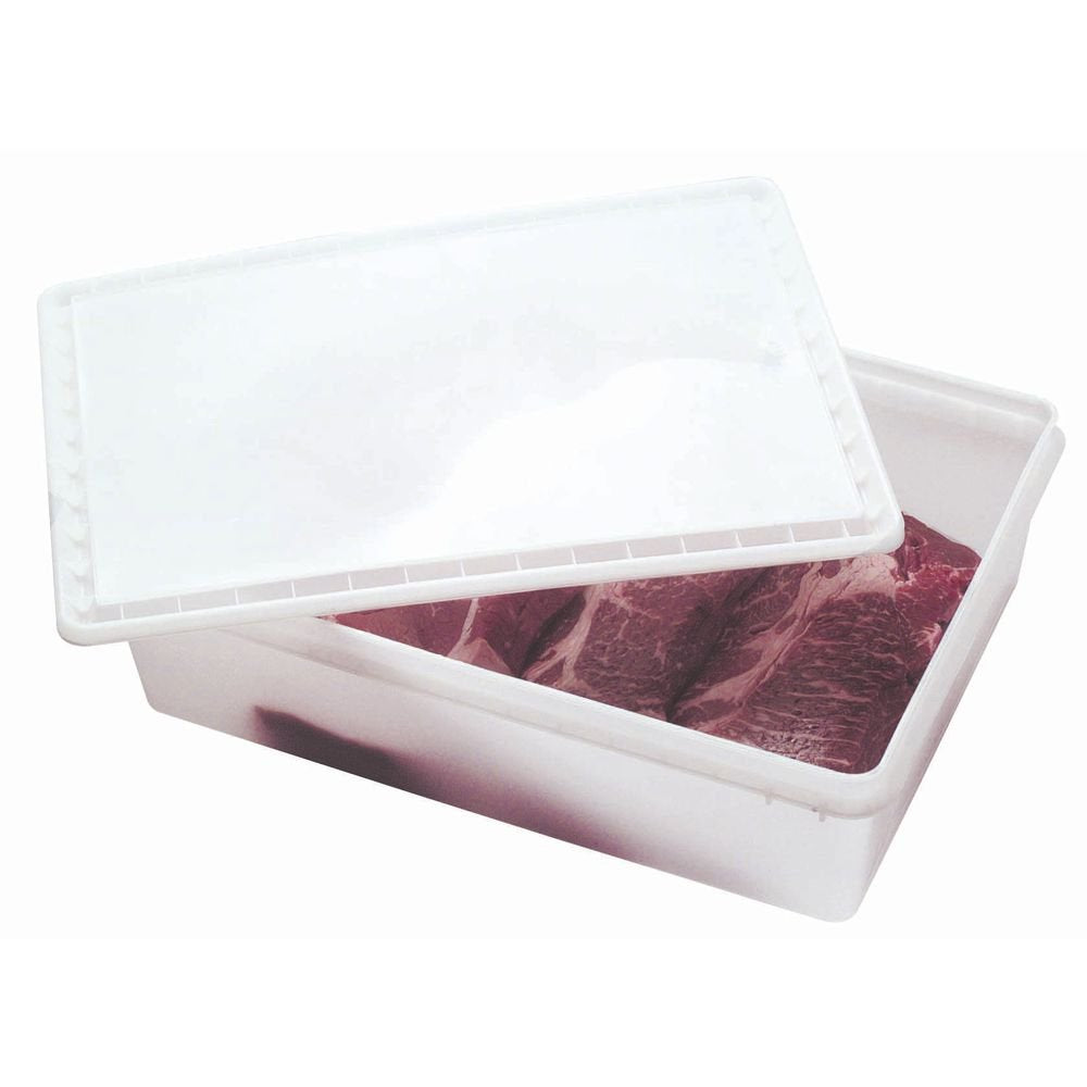 Food Storage Container Translucent 2.6 Gallon Plastic- 15 3/4"L x 11 3/8"W x 4 3/8"D by IEL - LACHANCE – 2.6 gallons, Polyethylene, Translucent, Model 69575633303