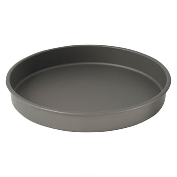 Round Cake Pan by Winco – 14 inches, Aluminum, Black, Model HAC-142
