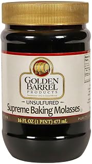GOLDEN BARREL Unsulphured Supreme Baking Molasses, 16 Ounce