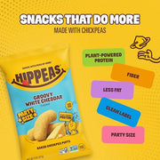 HIPPEAS Groovy White Cheddar / 8 Ounce (Pack of 1) / 1 Puffed Snacks