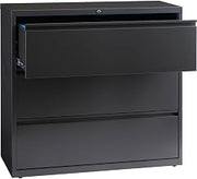 Hirsh Industries 42" Wide Three-Drawer Lateral File - Charcoal 16070