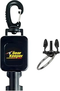 Gear Keeper Scuba Retractable Lanyard for Dive Console & Depth Gauge | Scuba retractor clip, keeps scuba gear & diving accessories secure & accessible, USA made gauge console clip