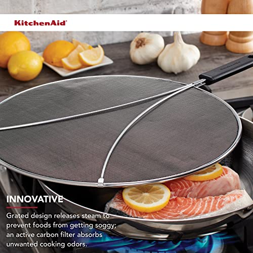 KitchenAid Negro / 13 inches (Pack of 12) / Modern Splatter Screens