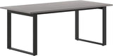Flash Furniture 72x36 in Steel Double-Sided Conference Table, Gray