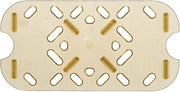 Super Pan III 1/4 Size High Temp Plastic False Bottom, Amber